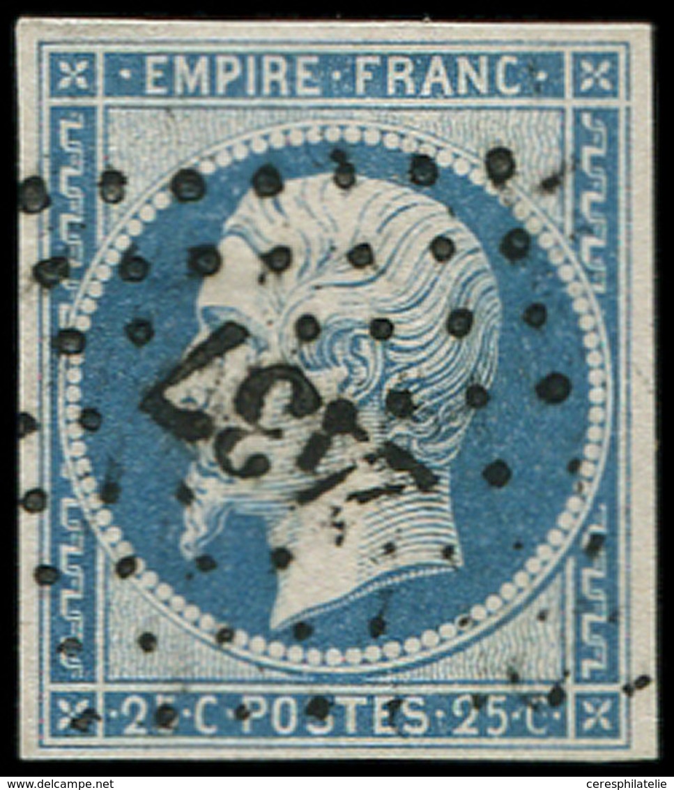 EMPIRE NON DENTELE - 15   25c. Bleu, Obl. PC 2437 De PIERREFONDS, TB - 1853-1860 Napoléon III.