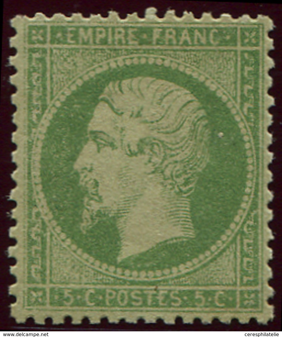 * EMPIRE DENTELE - 20    5c. Vert, Bien Centré Et Quasiment **, TB - 1862 Napoleon III