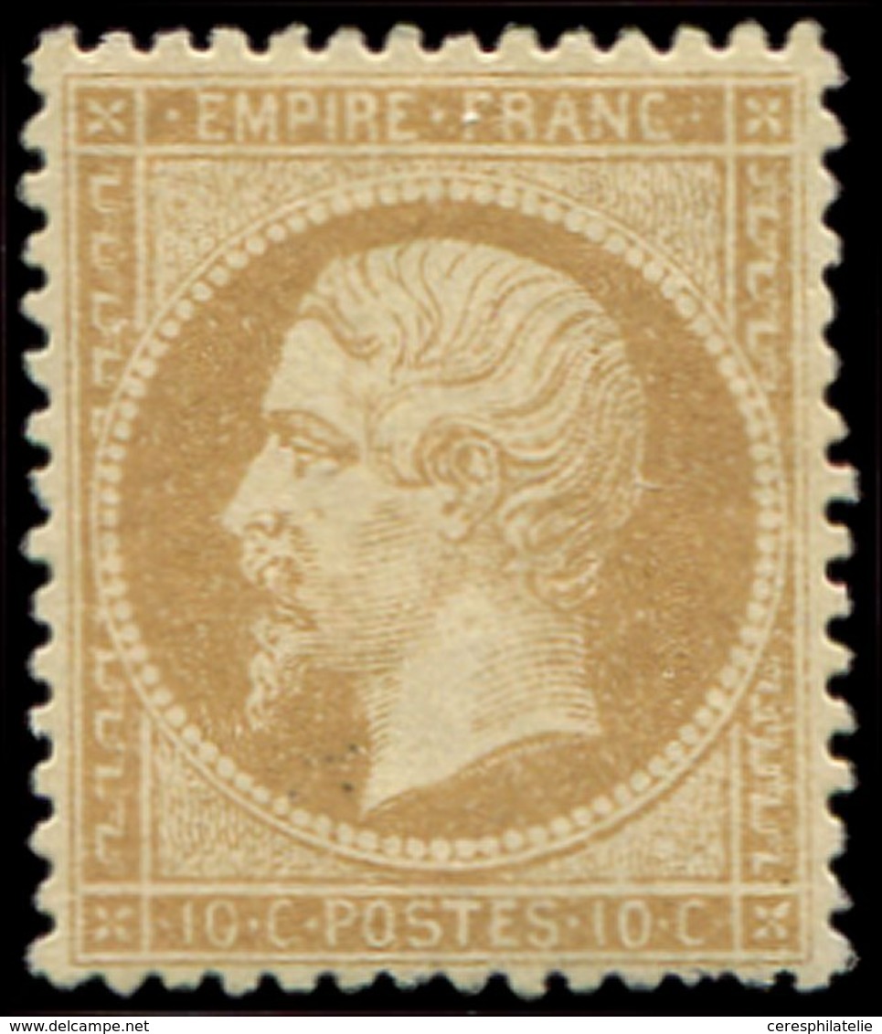 * EMPIRE DENTELE - 21   10c. Bistre, Bien Centré Et TB. C - 1862 Napoléon III