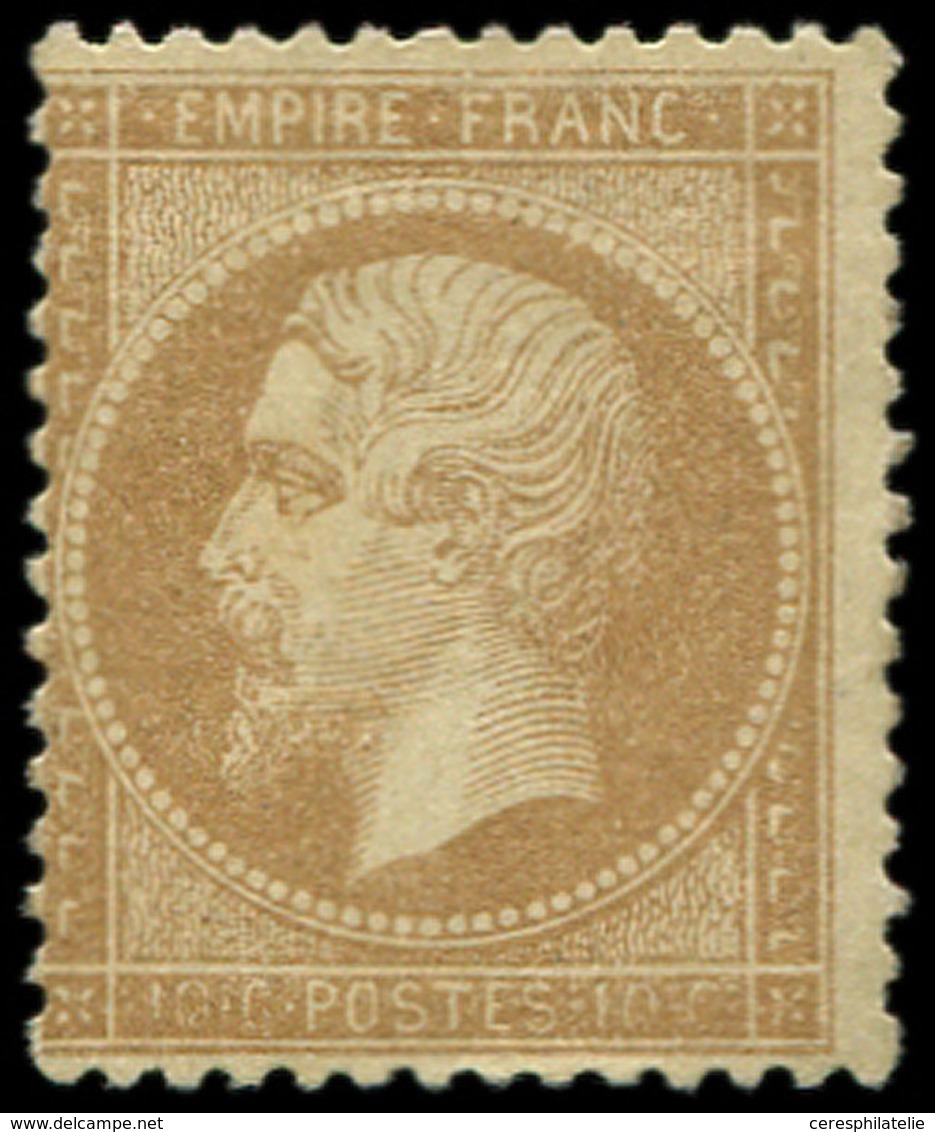 * EMPIRE DENTELE - 21   10c. Bistre, TB - 1862 Napoléon III