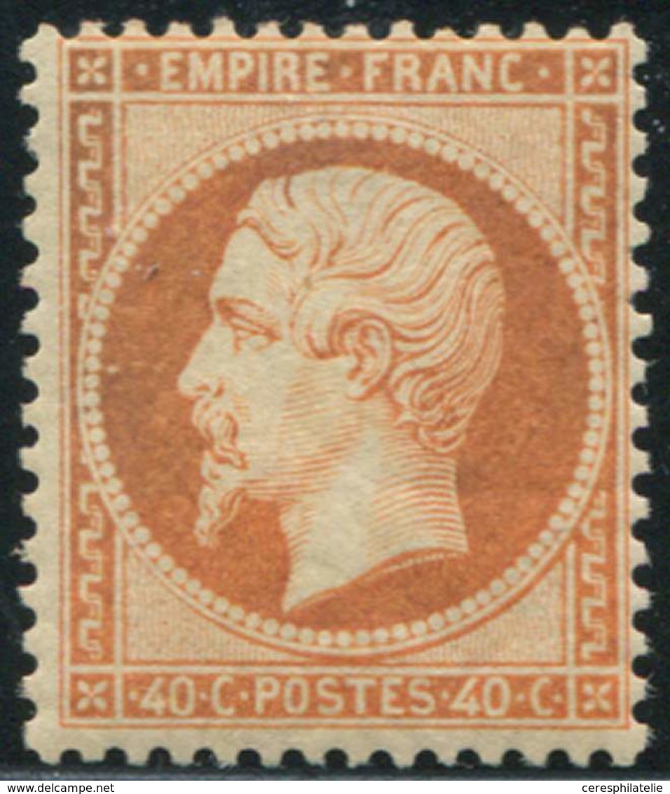 * EMPIRE DENTELE - 23   40c. Orange, Frais, TB. C - 1862 Napoléon III.