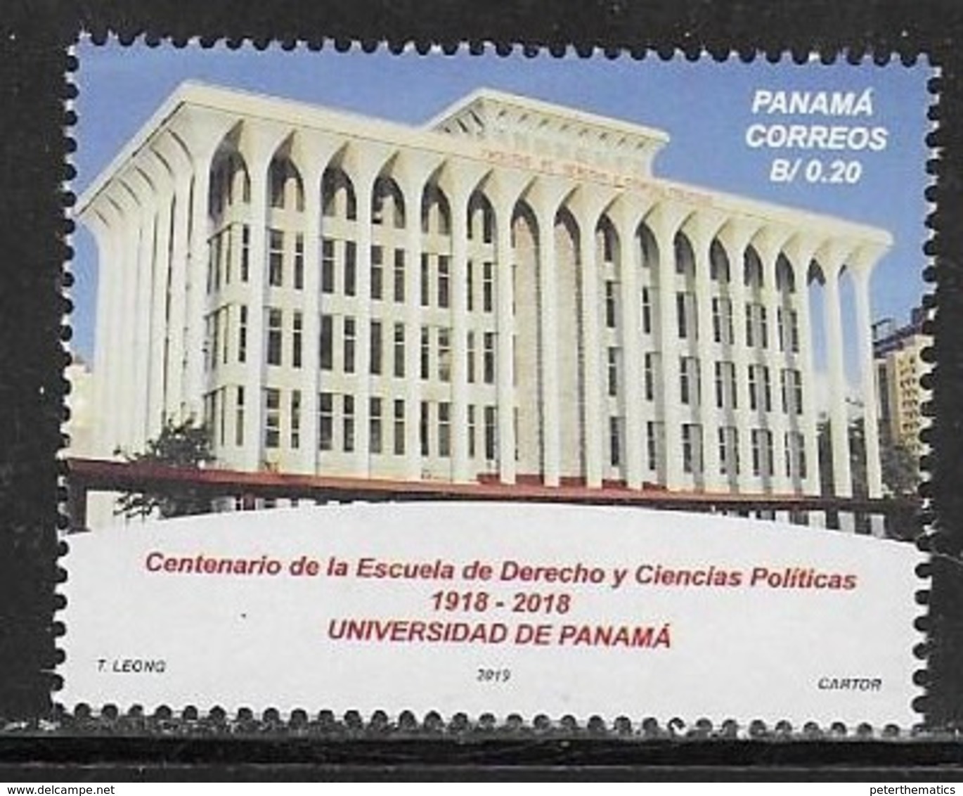 PANAMA, 2019, MNH, EDUCATION, LAW SCHOOL, SCHOOL OF LAW AND POLITICAL SCIENCES, 1v - Non Classificati