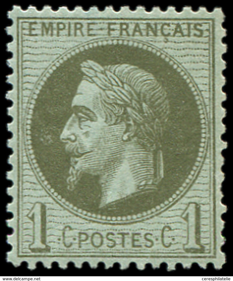 * EMPIRE LAURE - 25    1c. Bronze, Très Bon Centrage, Infime Ch., TTB - 1863-1870 Napoléon III Lauré