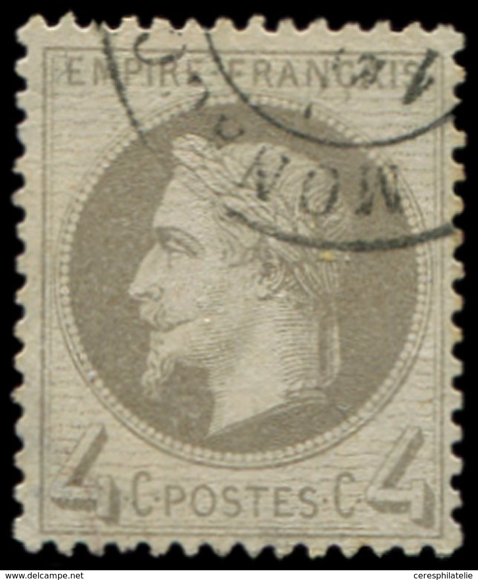 EMPIRE LAURE - 27A   4c. Gris, Obl. Càd T17 MONACO, TB - 1863-1870 Napoleon III With Laurels