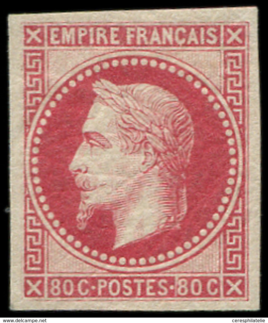 * EMPIRE LAURE - R32b  80c. Rose, ROTHSCHILD, TB - 1863-1870 Napoleon III With Laurels