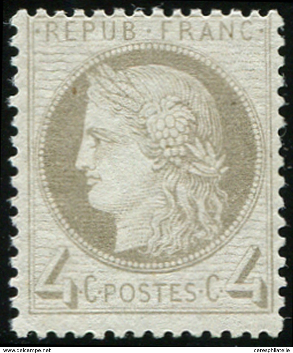 * CERES DENTELE - 52    4c. Gris, Charnière Légère, Frais Et TB - 1871-1875 Cérès