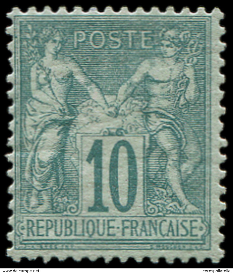 * TYPE SAGE - 65   10c. Vert, TB. Br - 1876-1878 Sage (Type I)