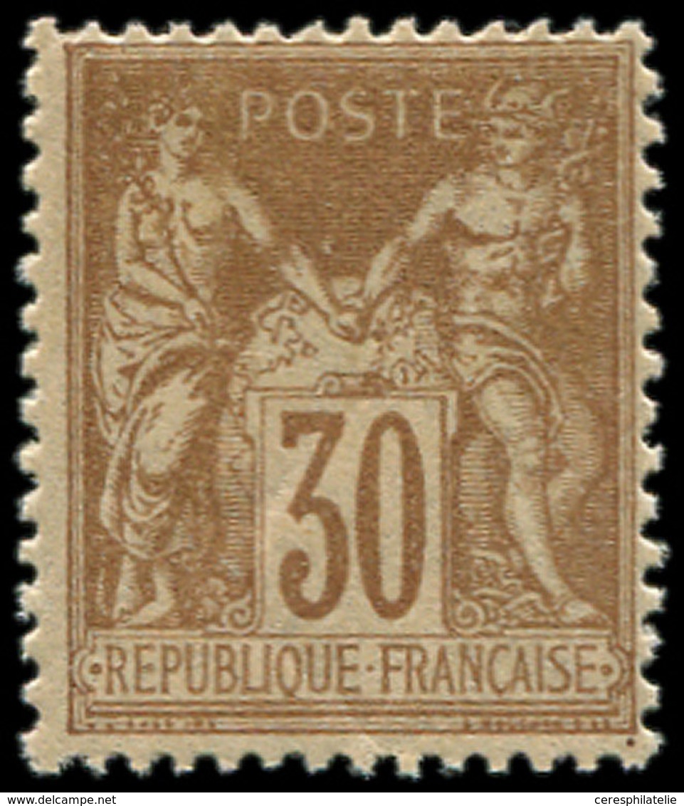 ** TYPE SAGE - 80   30c. Brun-jaune, TB - 1876-1878 Sage (Type I)