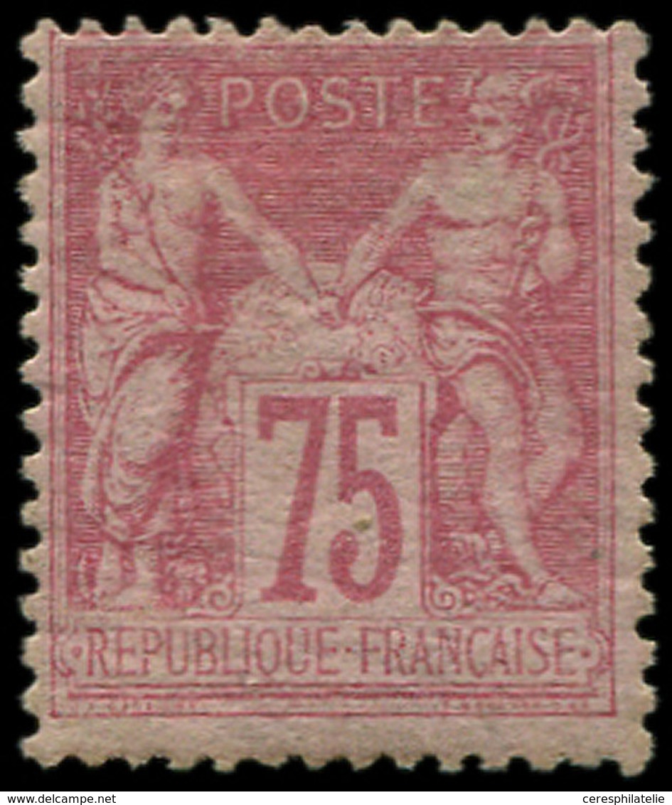 * TYPE SAGE - 81   75c. Rose, Forte Ch. Sinon TB. C - 1876-1878 Sage (Typ I)