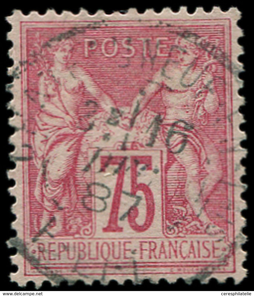 TYPE SAGE - 81   75c. Rose, Obl. Càd Du 16/12/87, Centrage Parfait, Frais Et Superbe - 1876-1878 Sage (Type I)