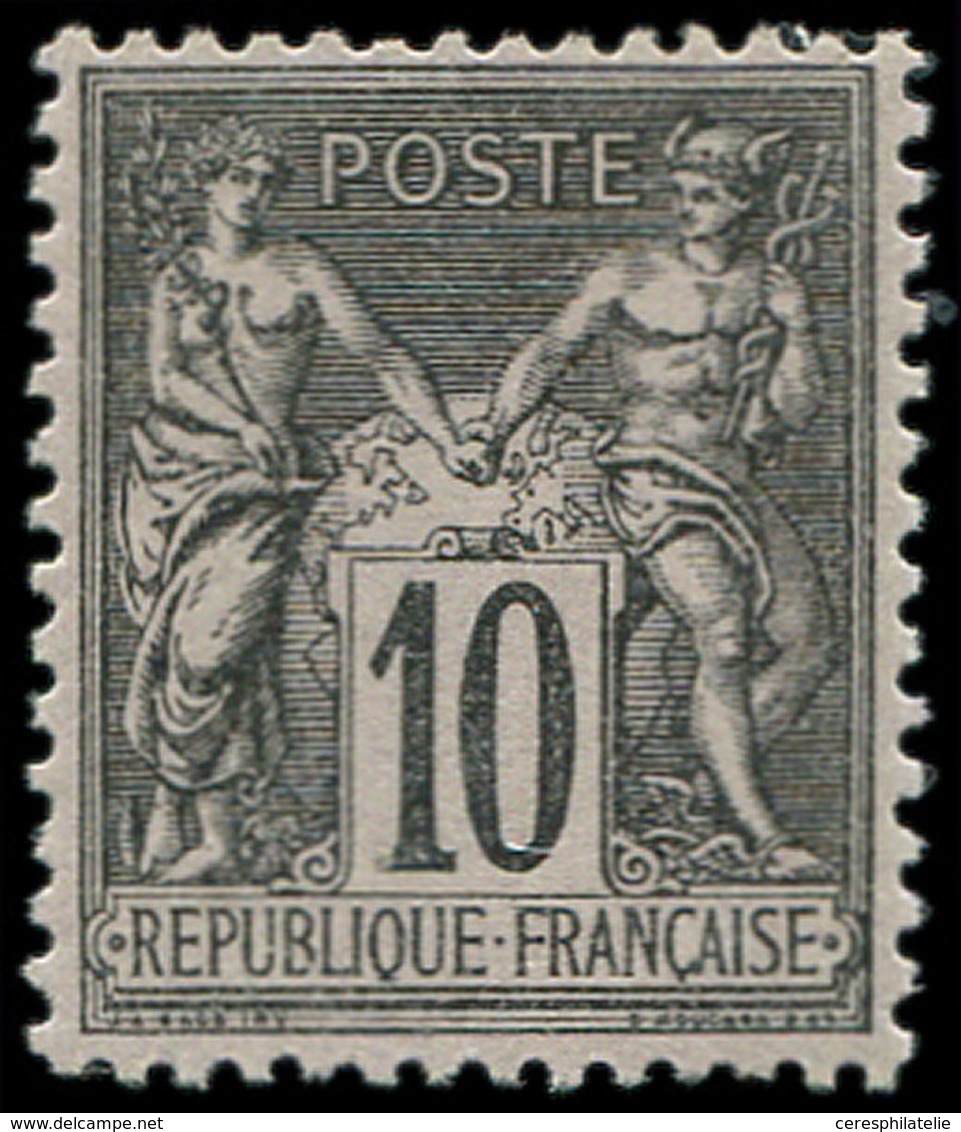 * TYPE SAGE - 89   10c. Noir Sur Lilas, Inf. Ch. Et Très Bien Centré, TB - 1876-1878 Sage (Type I)