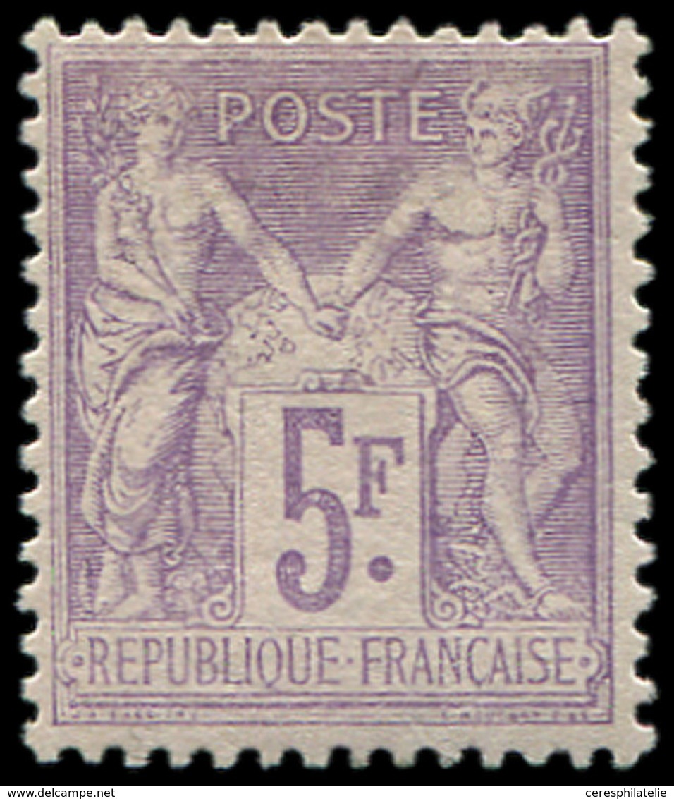 * TYPE SAGE - 95    5f. Violet Sur Lilas, Bien Centré Et TB - 1876-1878 Sage (Type I)