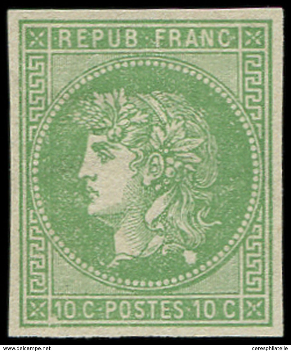(*) ESSAIS -  1876 : Projet Gaiffe, 10c. Vert-jaune, TB - Sonstige & Ohne Zuordnung