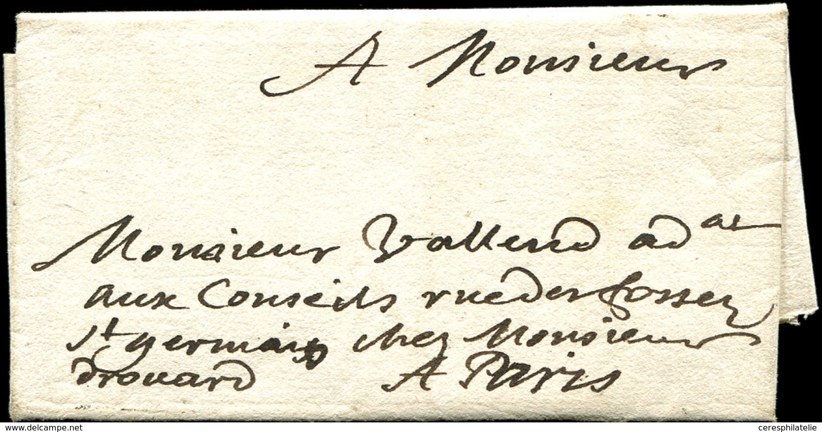 Let LETTRES SANS TIMBRE ET DOCUMENTS DIVERS - Lettre De Pau Du 10/10/1677, TB - Autres & Non Classés