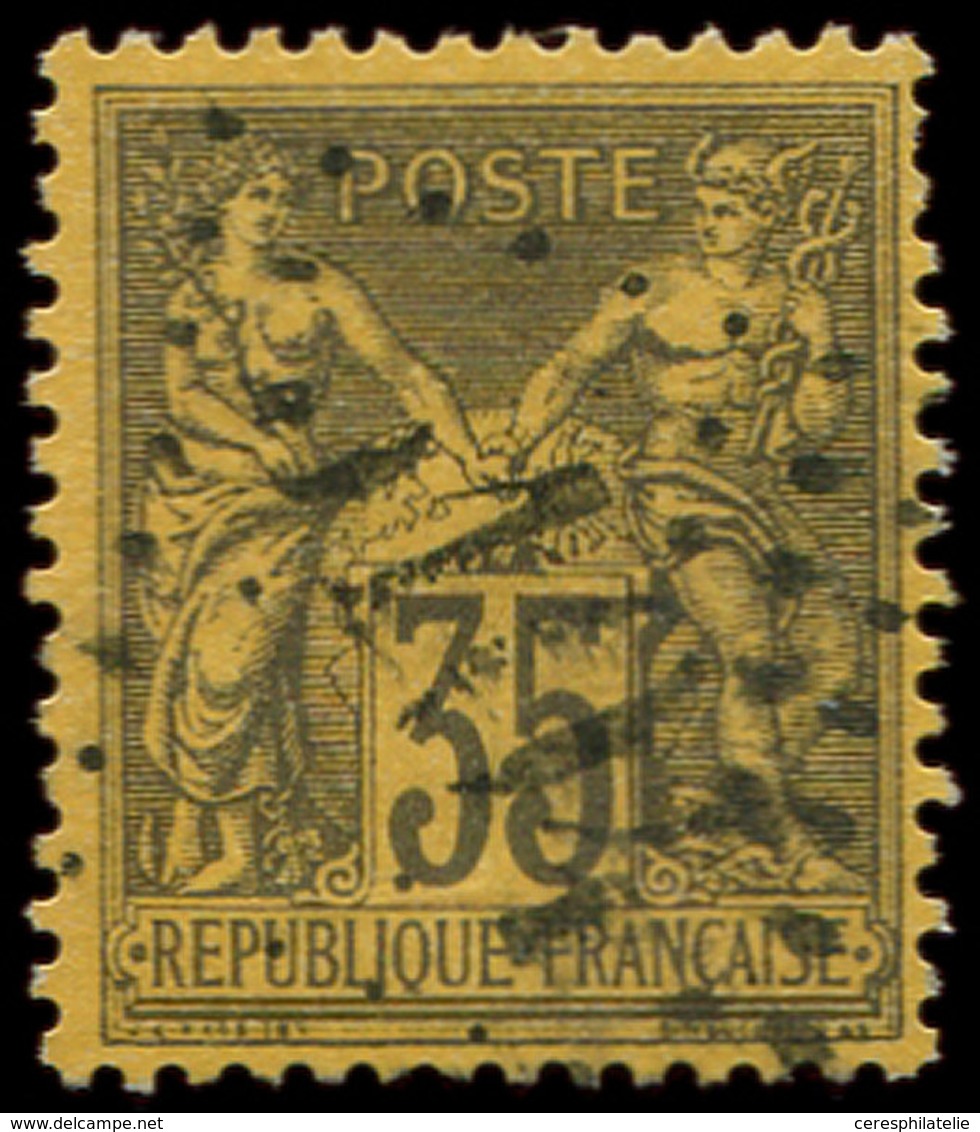 BUREAUX FRANCAIS A L'ETRANGER - N°93 Obl. GC 5105 De SHANG-HAI, TB - 1849-1876: Klassik