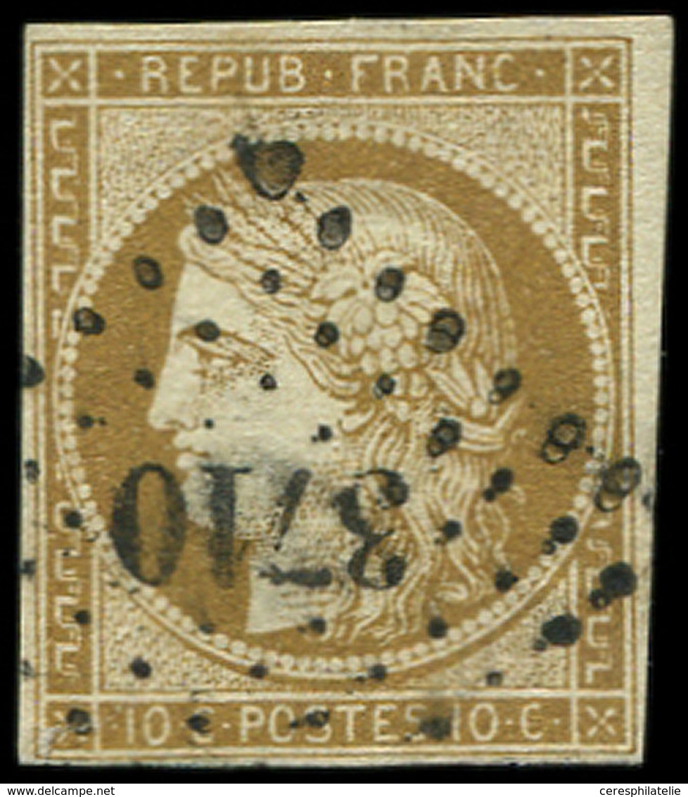 LETTRES ET OBLITERATIONS D'ALGERIE - N°1 Obl. PC 3710 D'ALGER, TB. C - 1849-1876: Classic Period