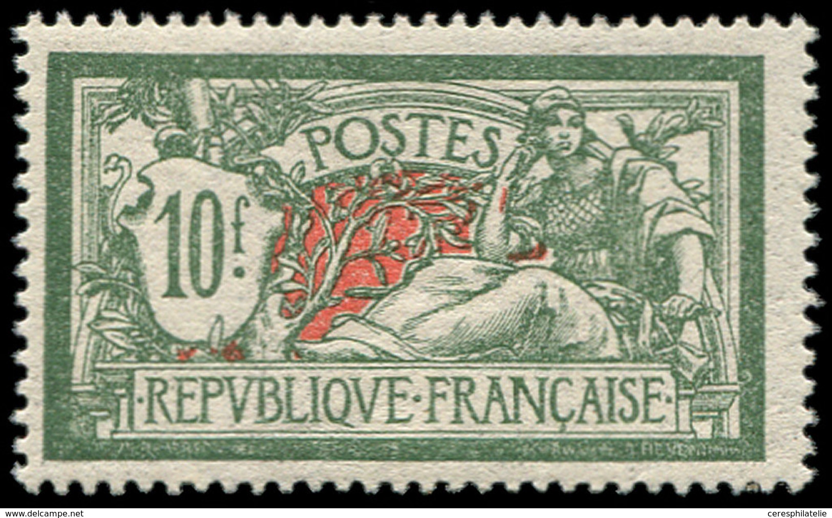 ** EMISSIONS DU XXème SIECLE - 207   Merson, 10f. Vert Et Rouge, TB - Unused Stamps