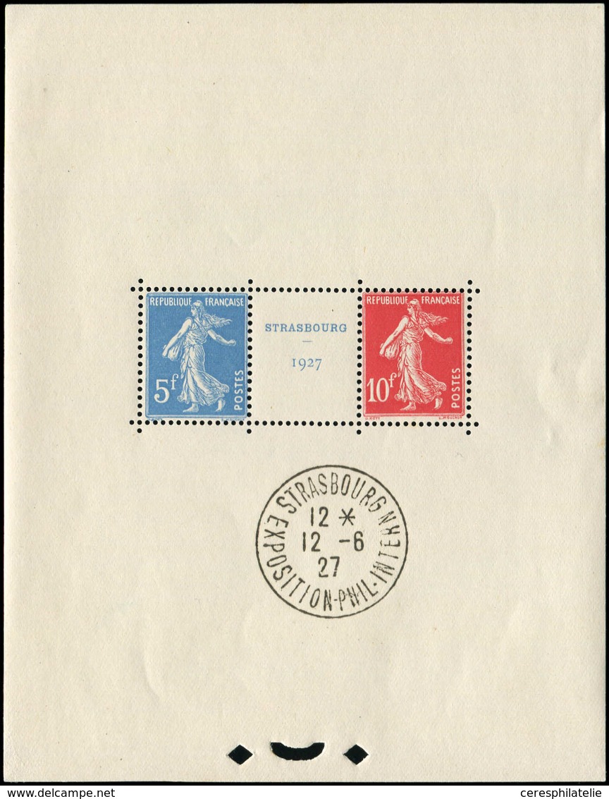 ** EMISSIONS DU XXème SIECLE - 241/42 Expo Strasbourg, BF N°2, Oblitération Hors Timbres, Inf. Adh. Dans Un Angle, La Pa - Nuevos