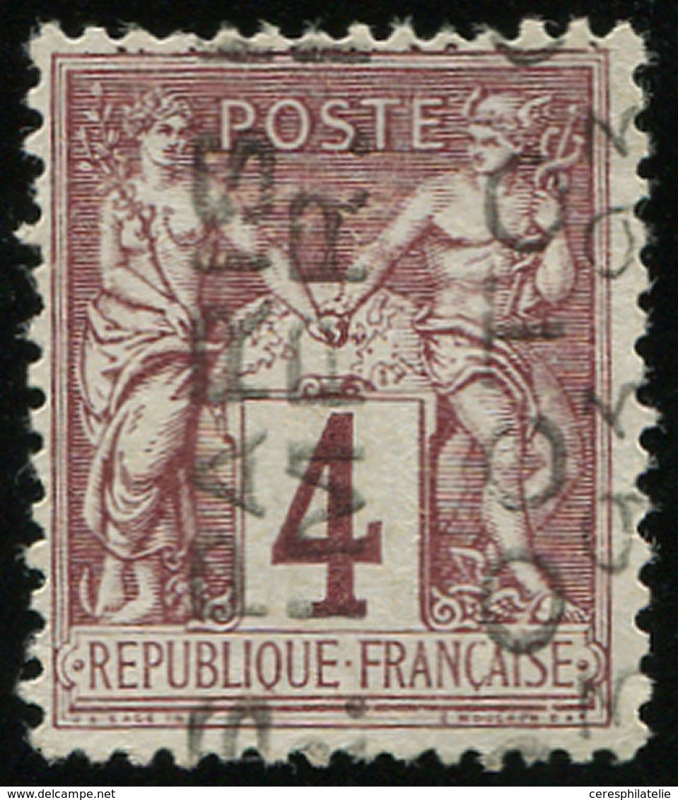 (*) PREOBLITERES - 14  Sage,  4c. Lilas Brun, Sans Quantième, TB. J, Cote Maury - 1893-1947