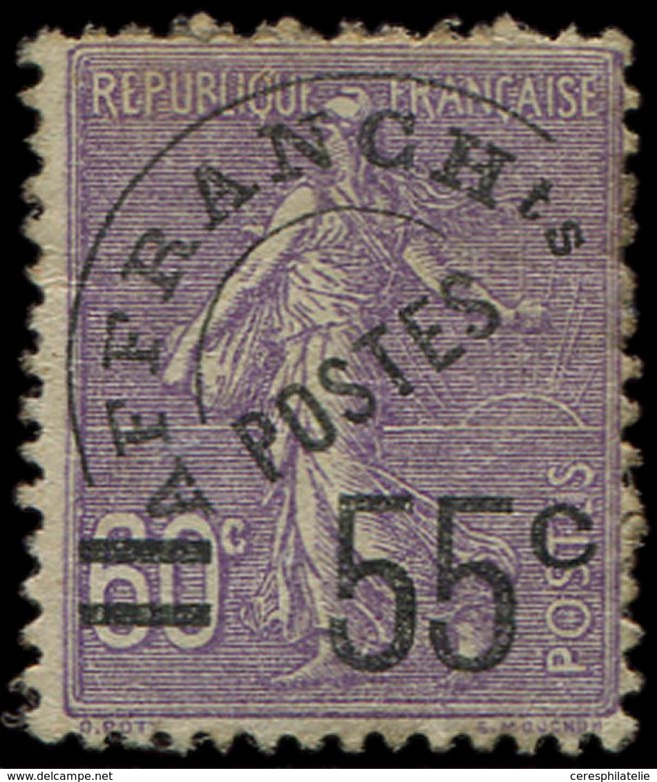 (*) PREOBLITERES - 47  Semeuse Lignée, 55c. S. 60c. Violet, Neuf Sans Gomme, TB - 1893-1947
