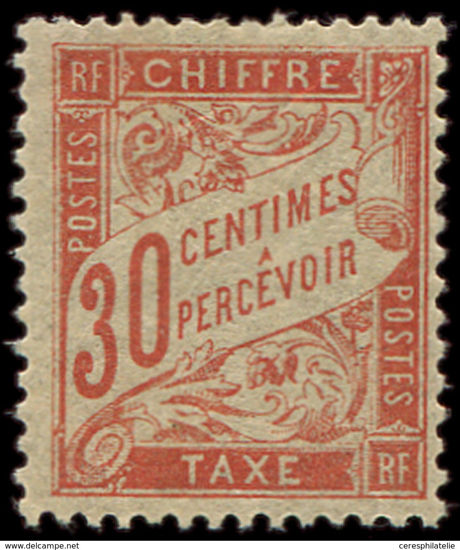 * TAXE - 34  30c. Rouge Orange, TB - 1859-1959 Afgestempeld