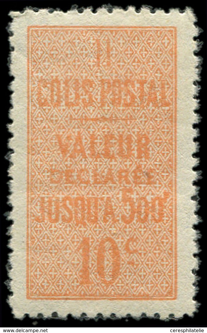 ** COLIS POSTAUX  (N° Et Cote Maury) - 6    10c. Rouge-orange, TB - Mint/Hinged