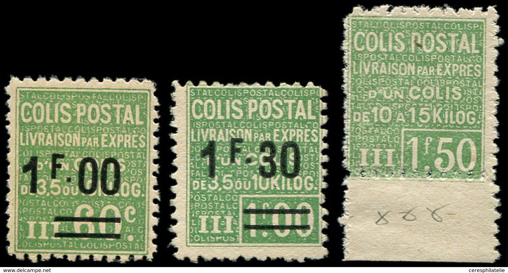 ** COLIS POSTAUX  (N° Et Cote Maury) - 65/69 (sf. 66), Livraison Par Exprès De 1926, La Série, TB - Mint/Hinged