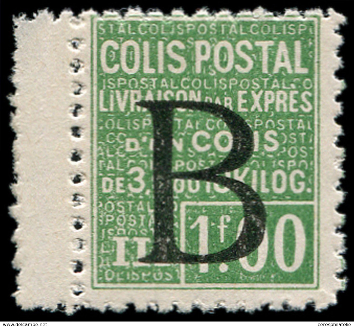 ** COLIS POSTAUX  (N° Et Cote Maury) - 105   1,00 Vert, Surcharge B, TB - Mint/Hinged