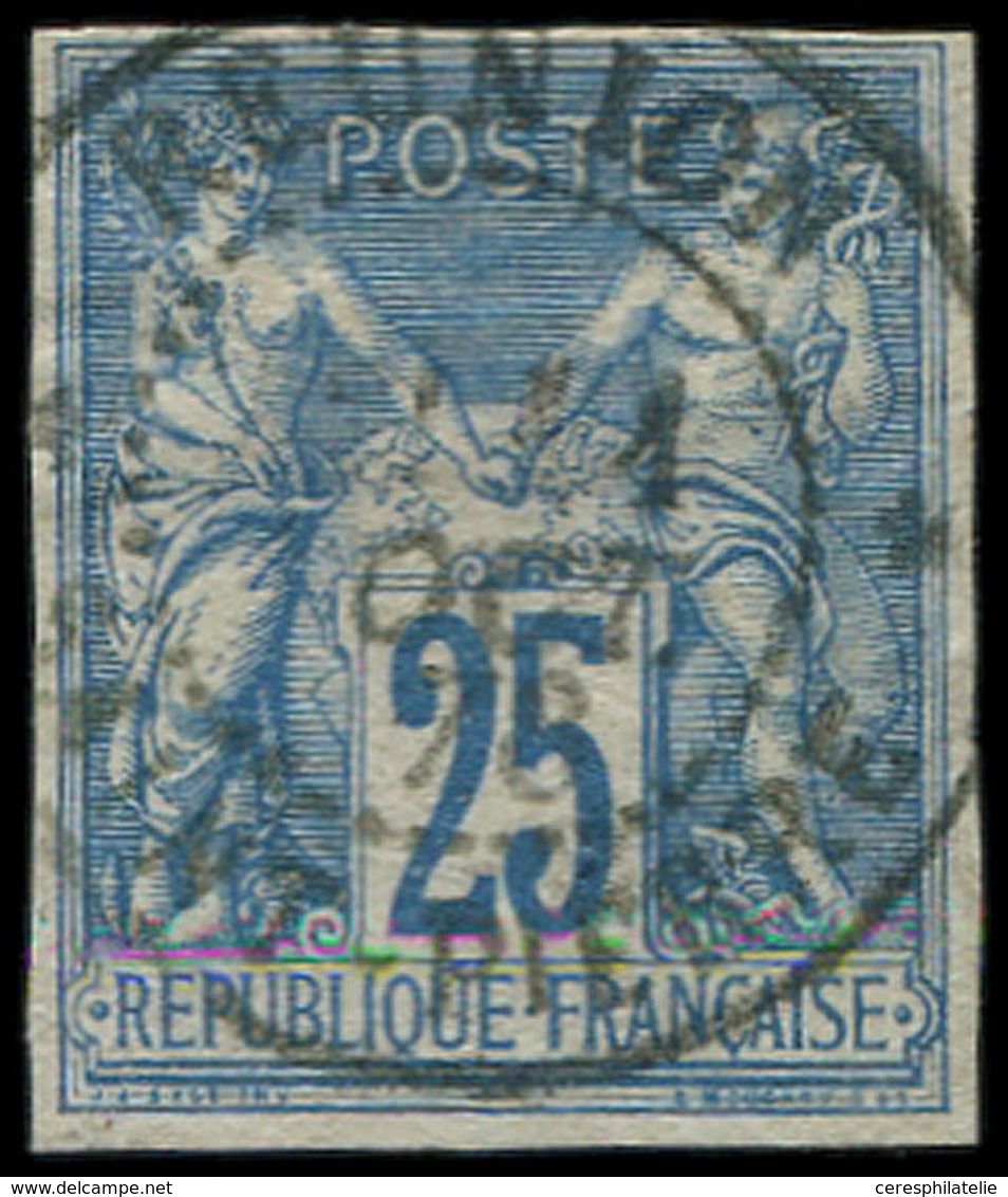 Colonies Générales - 35   25c. Bleu, Obl. REUNION/ST PIERRE 11/10/76, Petites Marges Intactes, TB - Sonstige & Ohne Zuordnung