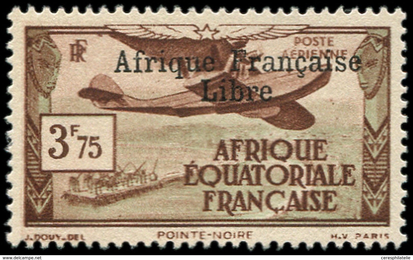 * A.E.F. PA 16 : 3f75 FRANCE LIBRE, TB. Br - Other & Unclassified