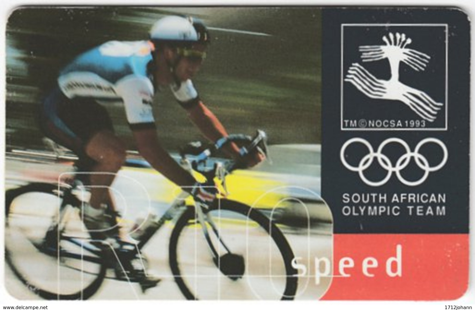 SOUTH AFRICA A-581 Chip Telkom - Event, Sport, Olympic Games, Cycling - Used - Südafrika