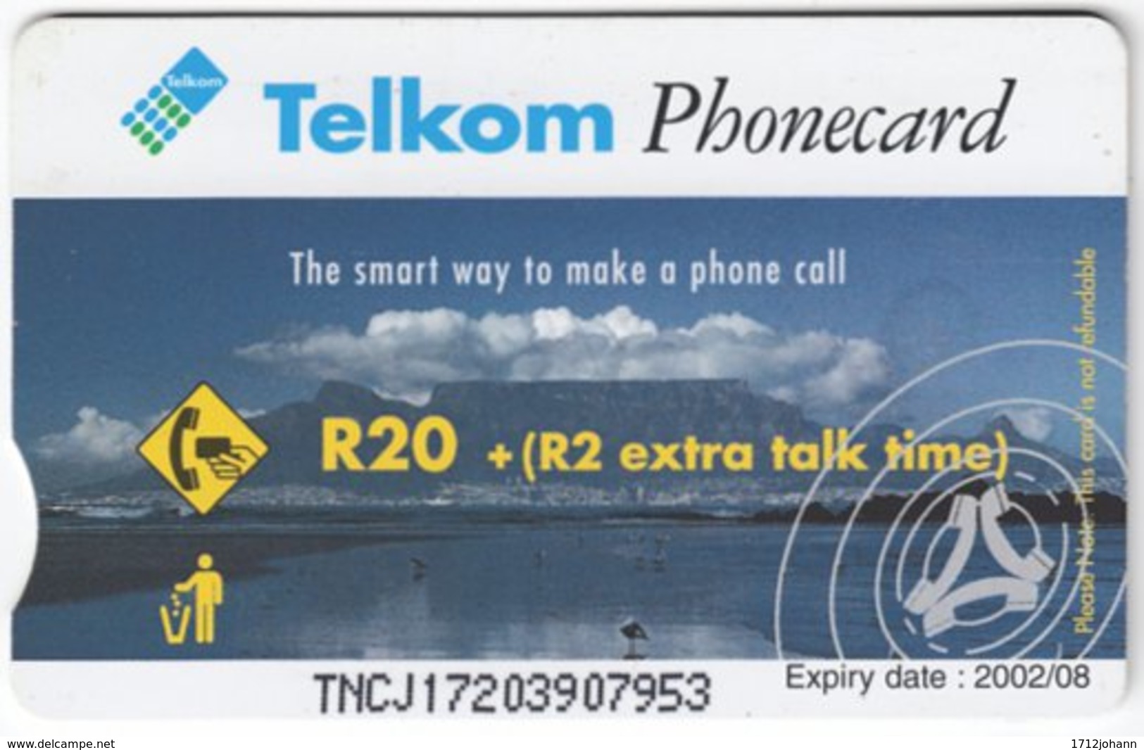 SOUTH AFRICA A-617 Chip Telkom - Landscape, Mountains - Used - Südafrika