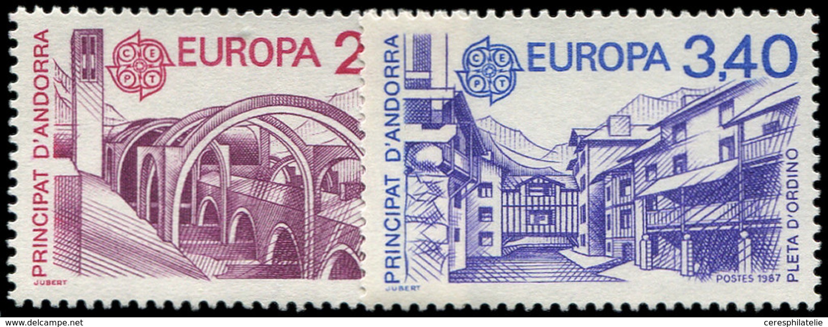 ** ANDORRE 358/59 : Europa 1987, TB - Nuevos