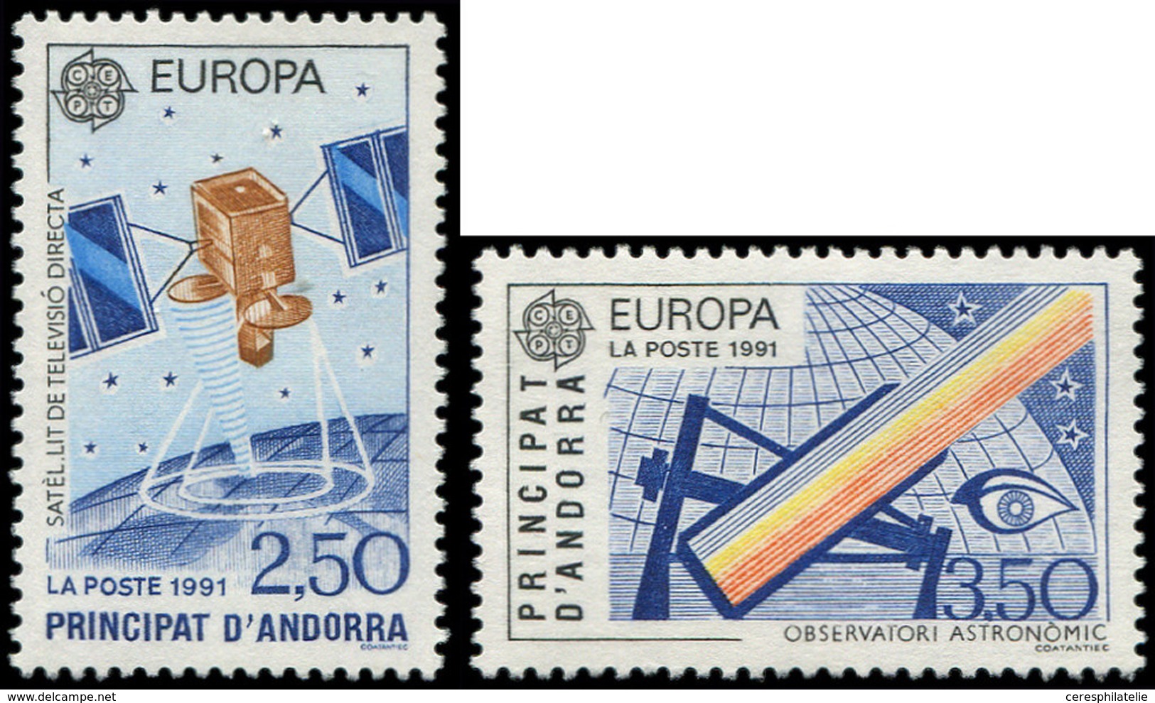 ** ANDORRE 402/03 : Europa 1991, TB - Unused Stamps