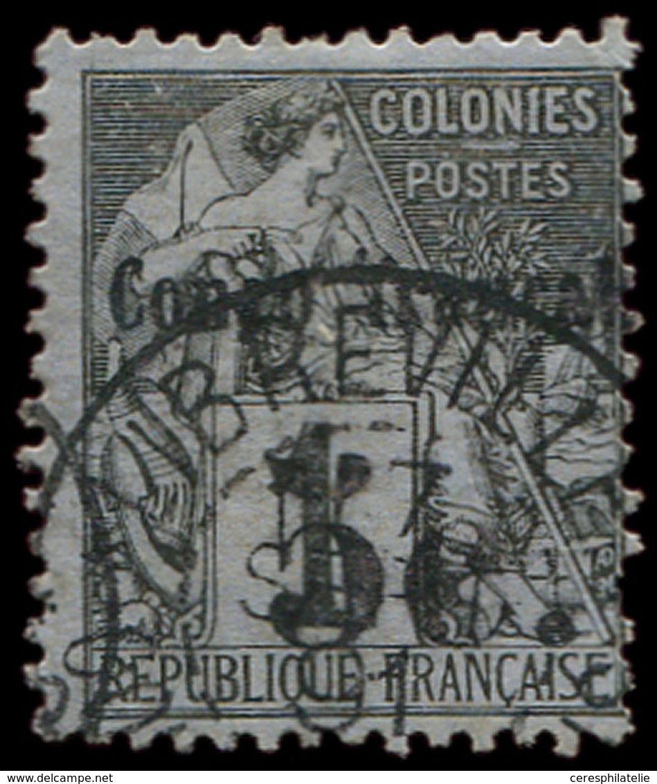 CONGO 1 : 5c. Sur 1c. Noir Sur Azuré, Obl., Dc, TB - Other & Unclassified