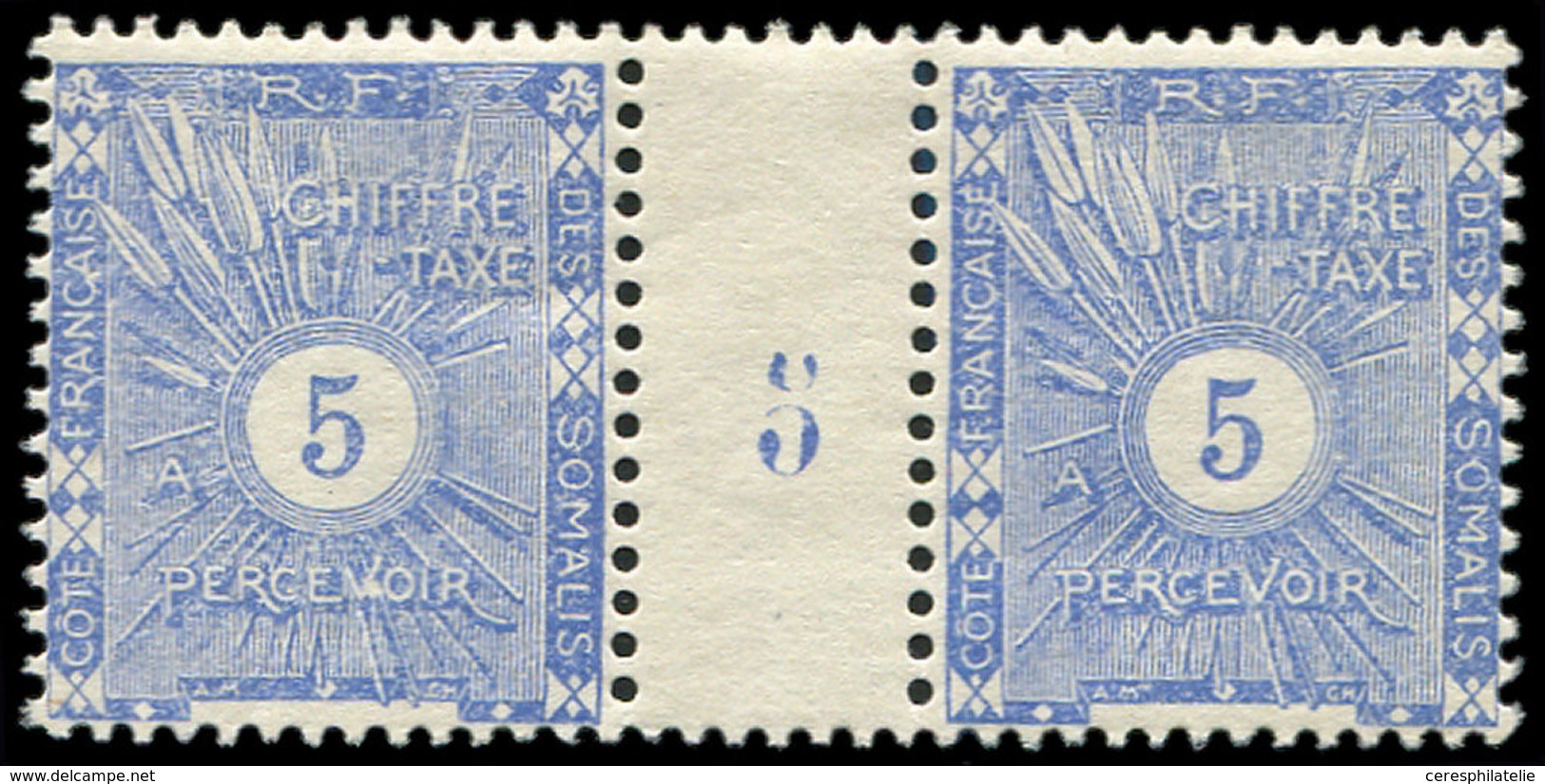 * Taxe 1: Paire Mill.5, TB - Other & Unclassified