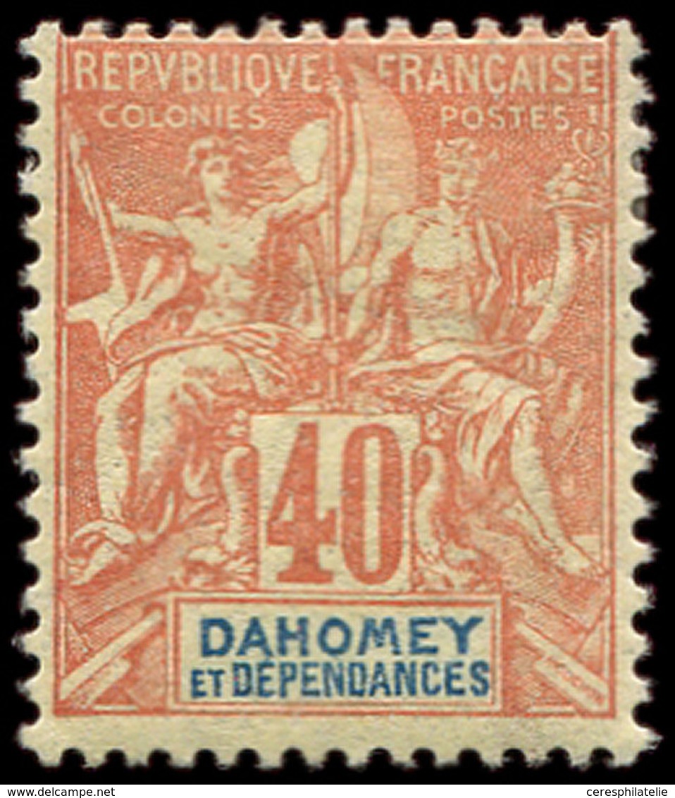 * DAHOMEY 12 : 40c. Orange, TB - Other & Unclassified