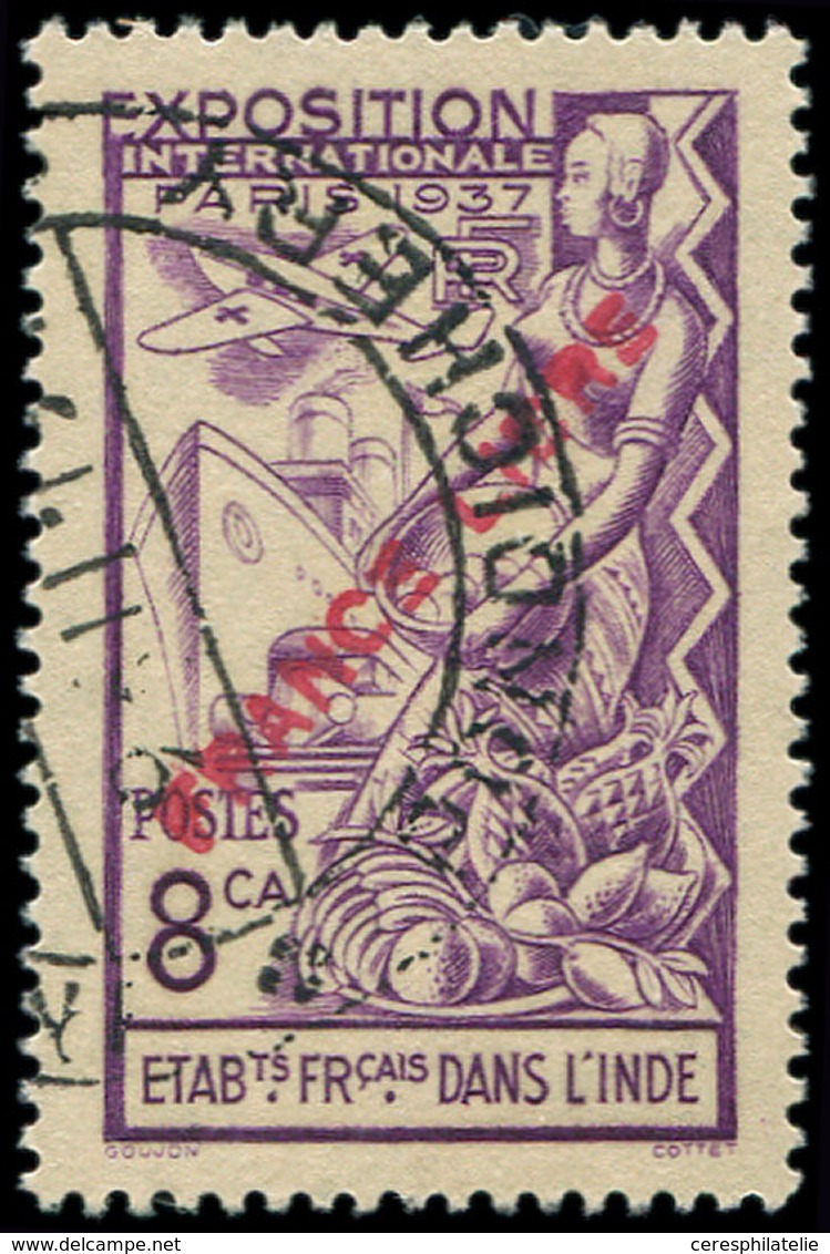 INDE 151 : 8ca. Violet, FRANCE LIBRE, Obl., TB - Other & Unclassified