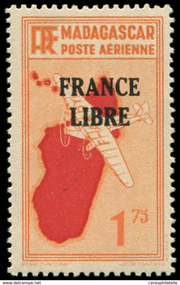 ** MADAGASCAR PA 46 : 1f75 Orange, FRANCE LIBRE, TB - Other & Unclassified