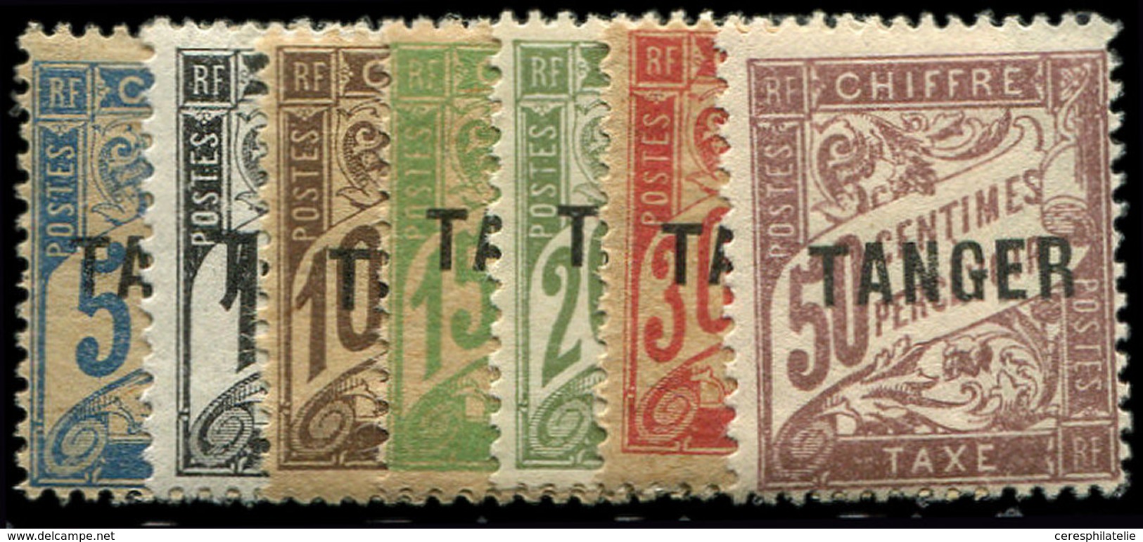 * MAROC Taxe 35/41 : Série Surch. TANGER, TB - Other & Unclassified