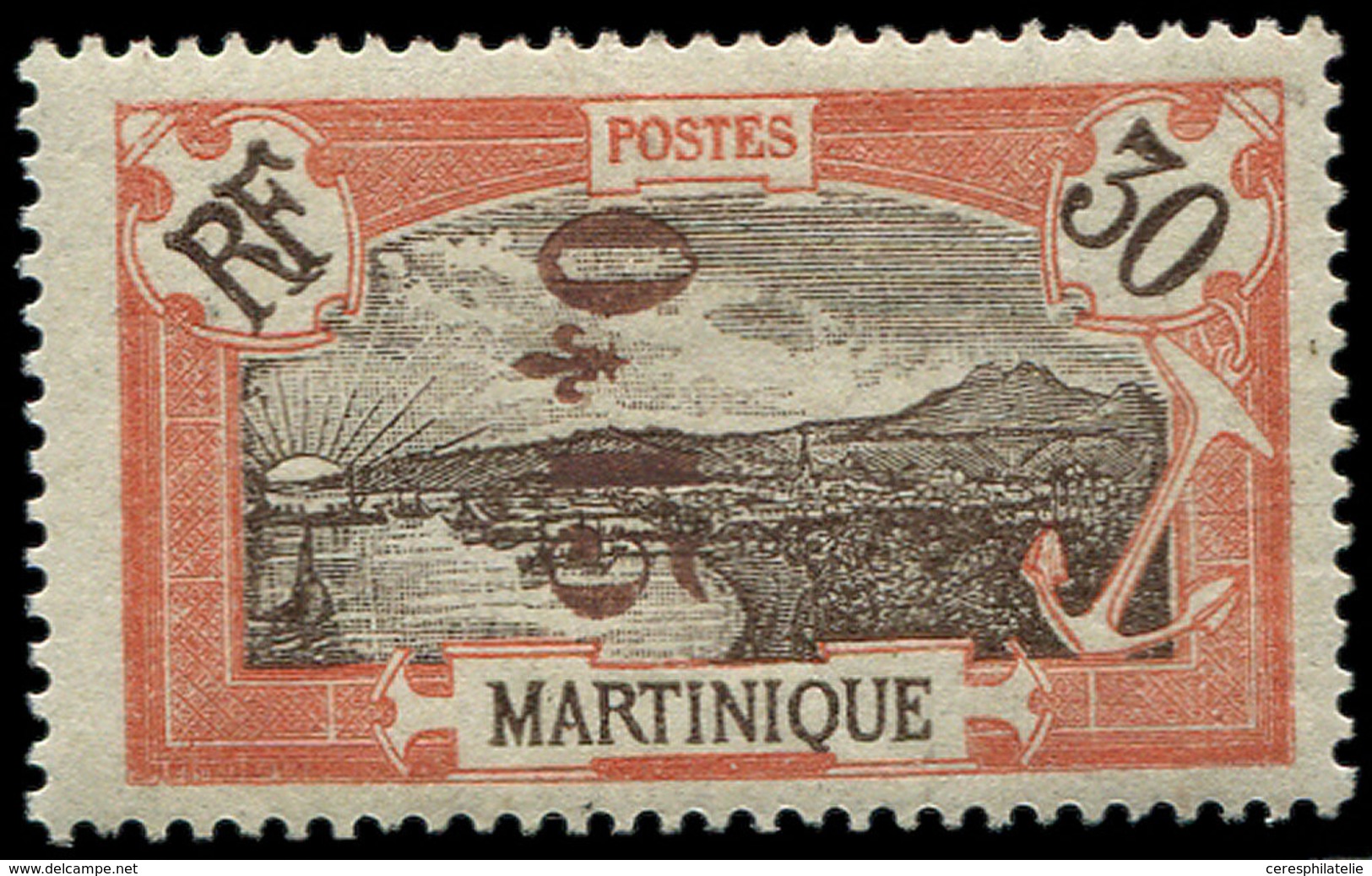 * MARTINIQUE 108 : 15c. Sur 30c. Rouge, TB - Other & Unclassified