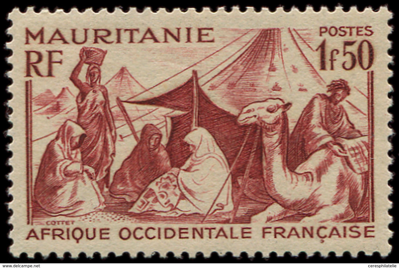 ** MAURITANIE 112A : 1f50 Brun-rouge, TB - Other & Unclassified