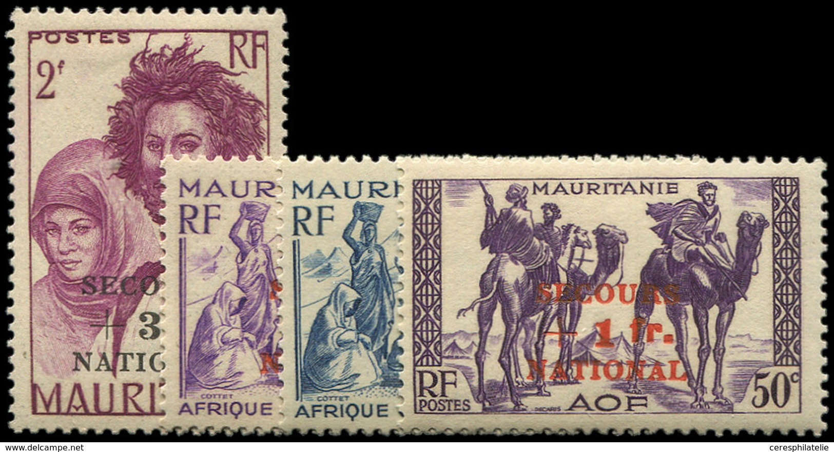 * MAURITANIE 119/22 : Secours National, TB - Other & Unclassified