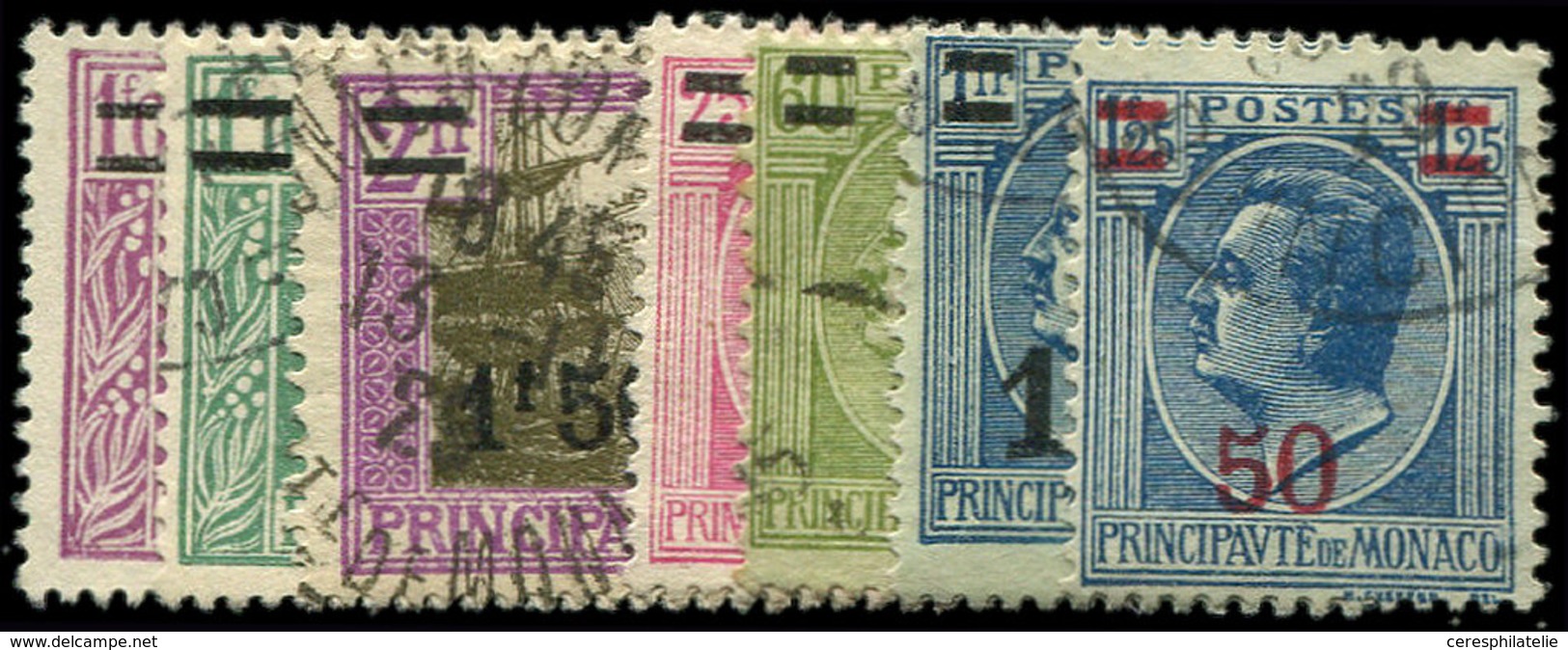 MONACO 104/10 : Série Obl., TB - Unused Stamps
