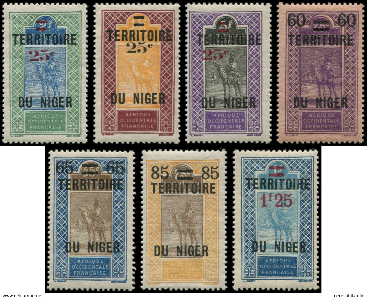 ** NIGER 18/24 : Série Surch. De 1922-26, TB - Otros & Sin Clasificación