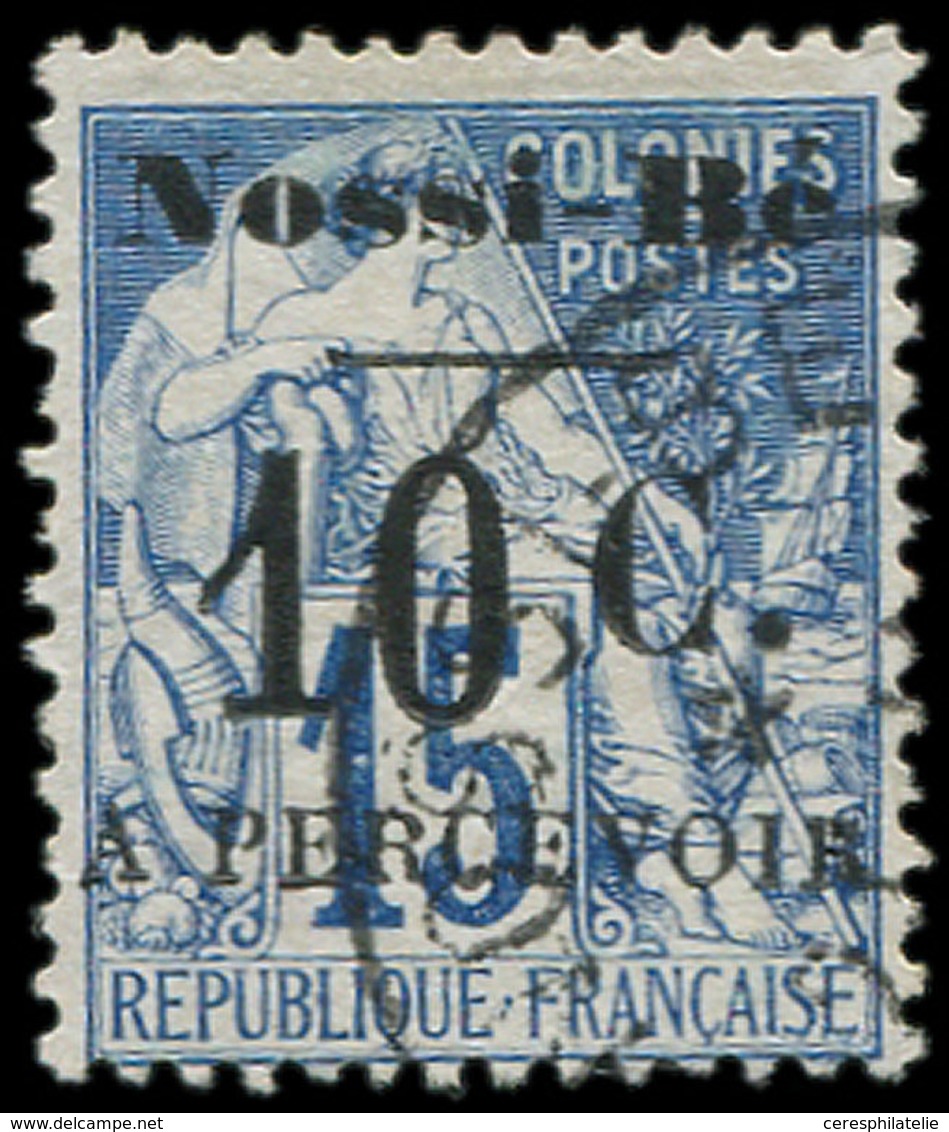 NOSSI-BE Taxe 8 : 10c. Sur 15c. Bleu, Obl., TB - Other & Unclassified