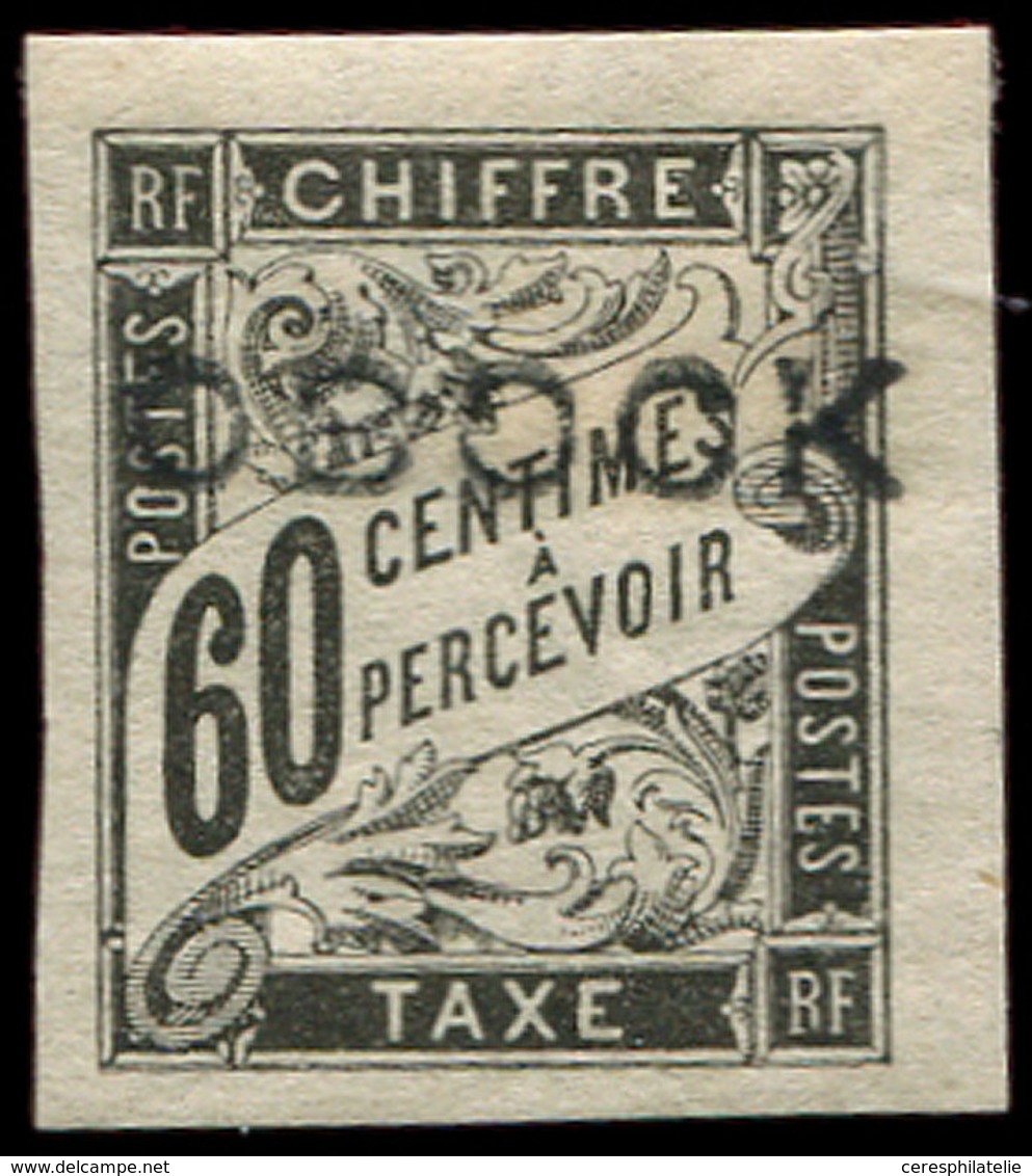 * OBOCK Taxe 15 : 60c. Noir, TB - Other & Unclassified