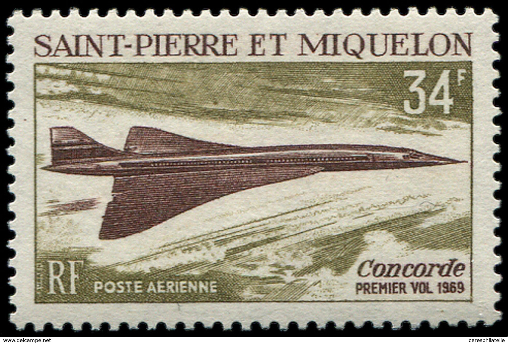 ** SAINT PIERRE ET MIQUELON PA 43 : Concorde, TB - Unused Stamps