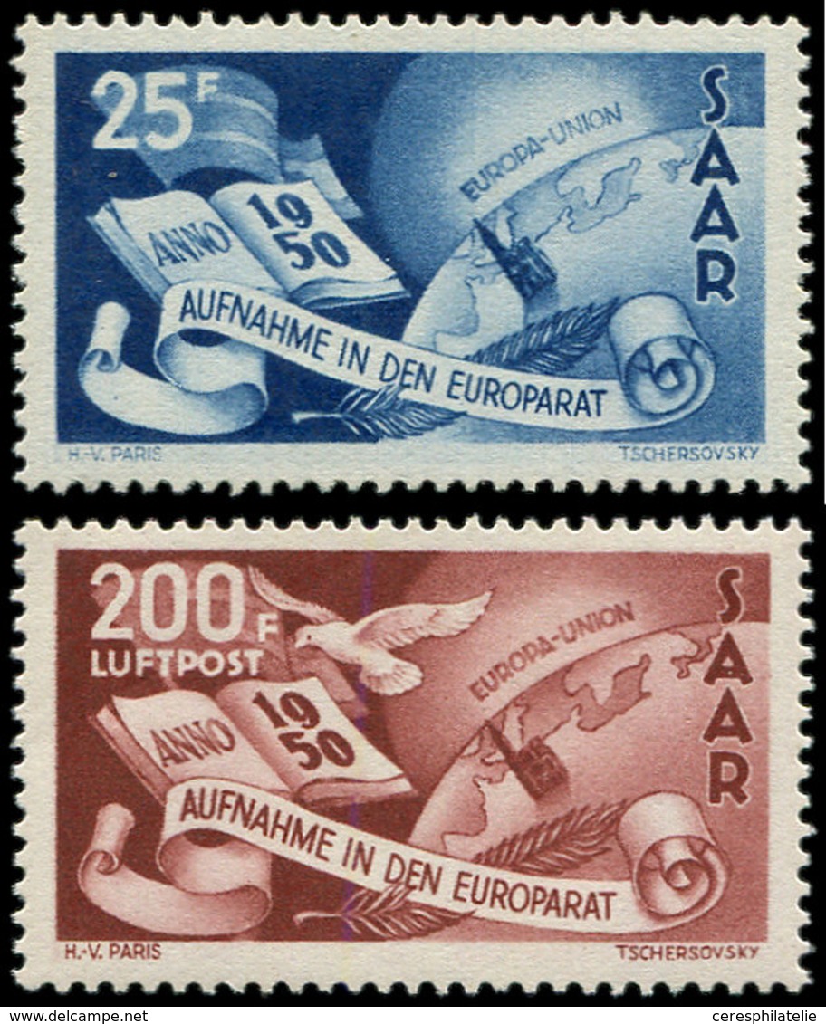** SARRE 277 Et PA 13 : Conseil De L'Europe, TB - Unused Stamps