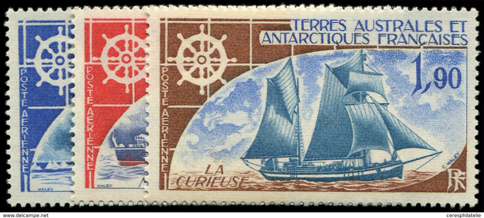 ** T.A.A.F. PA 44/46 : Bateaux, La Série, TB - Airmail